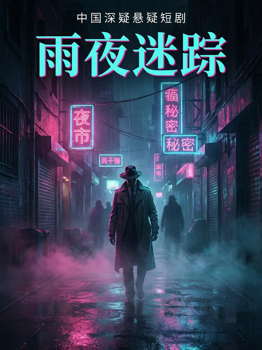 黑润润的圈子 悬疑追踪短剧 - 雨夜迷踪海报